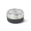 Black+blum Lasinen Lounaskulho 750ml Hopeanvärinen