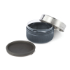 Black+blum Lasinen Lounaskulho 750ml Hopeanvärinen