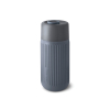 Black+blum Lasinen Matkakuppi 340 Ml Harmaa
