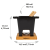 Boska Tapas Fondue Nero - 300 Ml Musta, Ruskea