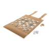 Britton Taitettava Backgammon -ja Tammipelisetti Korkista Ruskea