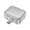 Chargeguard Rcs Automaattisesti Katkaiseva Usb-c-sovitin. Hopeanvärinen