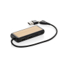 Link Rcs Kaksoistulo Usb-hub Kierrätysmuovia Ja Bambua Musta