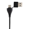 Link Rcs Kaksoistulo Usb-hub Kierrätysmuovia Ja Bambua Musta