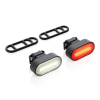 Lumino Rcs Kierrätysmuovinen Usb-ladattava Pyörävalosarja Musta