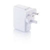 Matkapistoke 4 Usb-portilla Valkoinen