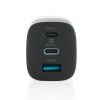 Philips 65 W Erittäin Nopea Pd 3-porttinen Usb-laturi Musta