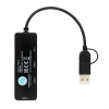 Rcs Usb Hub Tuplaliitännällä Kierrätetystä Muovista Musta