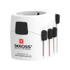Skross Pro 3-napainen Matka Adapteri Valkoinen