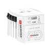 Skross World Travel Adapteri Muv 65w Pd Usb C -kaapelilla Valkoinen