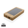 Sunwick 10.000 Mah Bambuinen Aurinkovoimapankki Ruskea