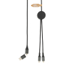 Terra Rcs Kierrätetty Pet 3 Metrin 4-in-1 Kaapeli Harmaa