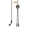 Terra Rcs Kierrätetty Pet 3 Metrin 4-in-1 Kaapeli Harmaa