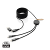 Terra Rcs Kierrätetty Pet 3 Metrin 4-in-1 Kaapeli Harmaa