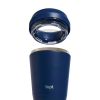 Topl Recycled Steel To Go Tumbler Patented 360 Lid 354ml Tummansininen